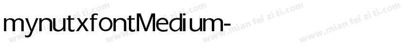 mynutxfont Medium字体转换